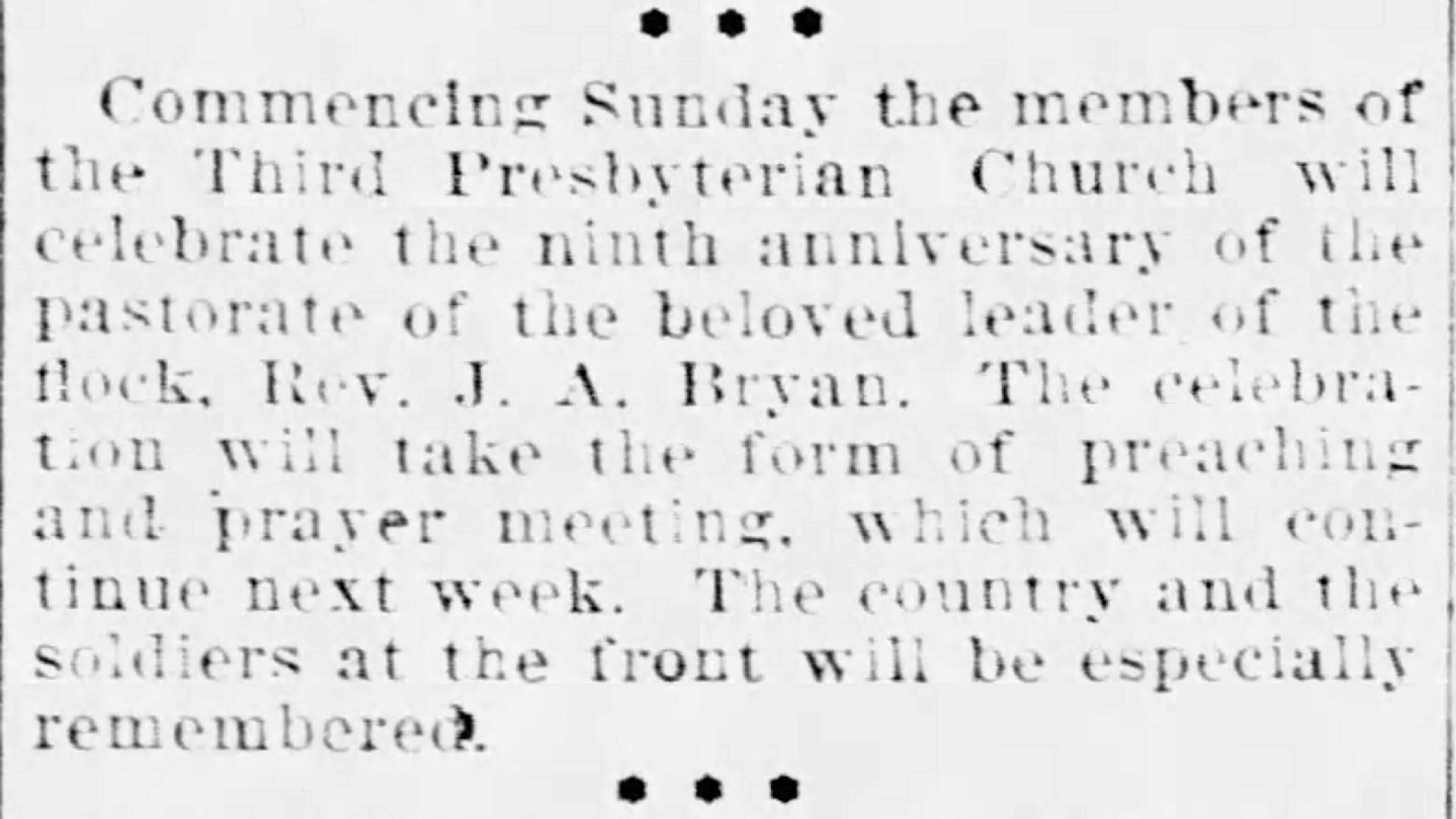 Ninth Anniversary Announcement